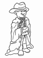 A coloring page of fathers day